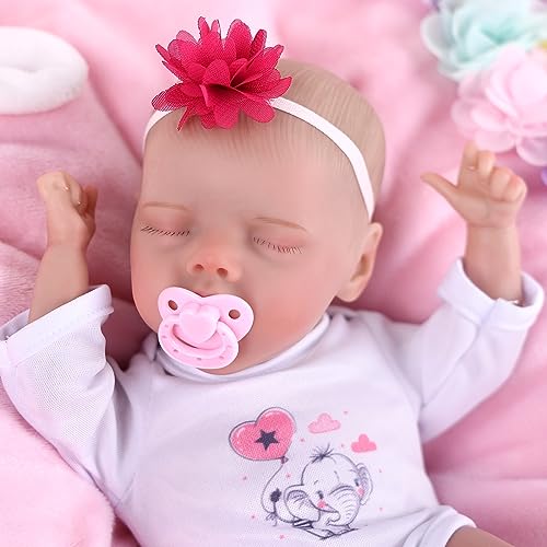 BABESIDE Reborn Dolls Lebensechte Babypuppe 25 Zoll Neugeborenes Baby White von BABESIDE