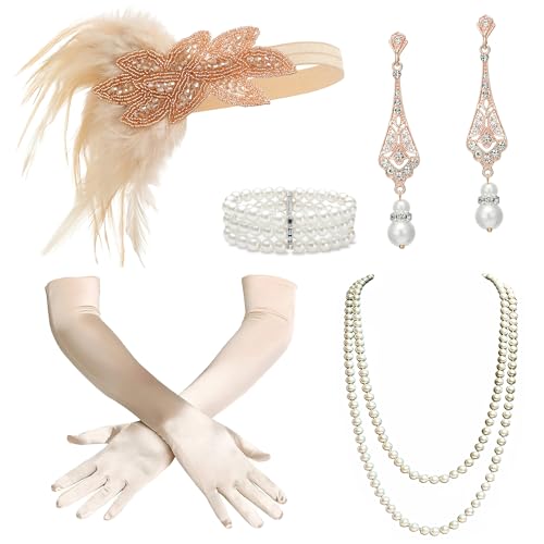 BABEYOND Damen Kost m Zubeh r Set 20s Flapper Stirnband Perlenkette Handschuhe Zigarettenspitze Einheitsgr e Set-119 BABEYOND Damen Kost m Zubeh r Set 20s Flapper Stirnband Perlenkette Handschuhe Zigarettenspitze Einheitsgr e Set-119 von BABEYOND