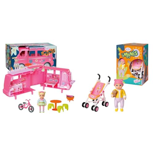 BABY Born, Puppenfahrzeug, aufklappbarer Wohnwagen & Minis Kinderwagen-Spielset mit Minis-Puppe Eli und Kuscheltier, 906156 Zapf Creation BABY Born, Puppenfahrzeug, aufklappbarer Wohnwagen & Minis Kinderwagen-Spielset mit Minis-Puppe Eli und Kuscheltier, 906156 Zapf Creation von BABY Born