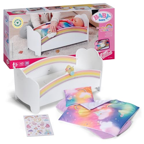 BABY Born 835999 Rainbow Bed, Multi von BABY Born