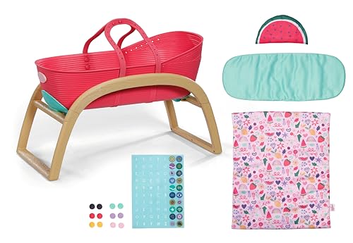 BABY born 3 in 1 Wiege Pinplay, Puppenbett, Wiege und Trage mit Pins zum Verzieren, inkl. Bettdecke und Kopfkissen von BABY Born