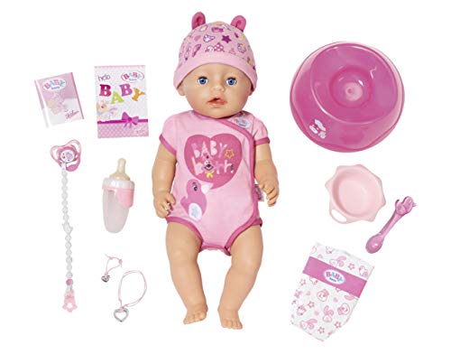 BABY born 824368 Girl Puppe mit lebensechten Funktionen und viel Zubehör, bewegliche Gelenke und weiche Soft-Touch-Oberfläche, 43 cm BABY born 824368 Girl Puppe mit lebensechten Funktionen und viel Zubehör, bewegliche Gelenke und weiche Soft-Touch-Oberfläche, 43 cm von BABY Born