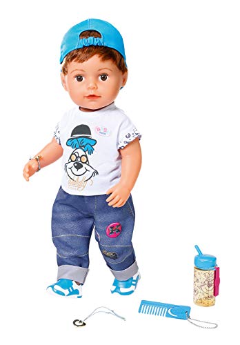 BABY born 826911 Soft Touch Brother Puppe mit lebensechten Funktionen und Zubehör, bewegliche Gelenke und weiche Soft-Touch-Oberfläche, 43 cm BABY born 826911 Soft Touch Brother Puppe mit lebensechten Funktionen und Zubehör, bewegliche Gelenke und weiche Soft-Touch-Oberfläche, 43 cm von BABY Born