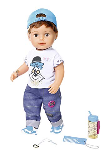 BABY born 827826 Soft Touch Brother Puppe mit lebensechten Funktionen und Zubehör, bewegliche Gelenke und Soft-Touch-Oberfläche, 43 cm, Online Verpackung BABY born 827826 Soft Touch Brother Puppe mit lebensechten Funktionen und Zubehör, bewegliche Gelenke und Soft-Touch-Oberfläche, 43 cm, Online Verpackung von BABY Born