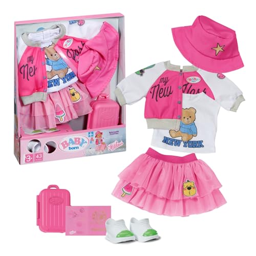 BABY born Deluxe Reiseoutfit mit Puppenkleid, Hut, Schuhen, Reisepass und Koffer für 43cm Puppen, 836316 Zapf Creation BABY born Deluxe Reiseoutfit mit Puppenkleid, Hut, Schuhen, Reisepass und Koffer für 43cm Puppen, 836316 Zapf Creation von BABY Born