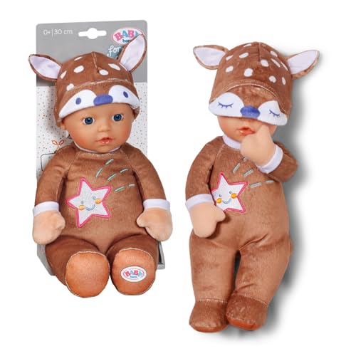 BABY born for Babies Sleepy REH, weiche 30cm große Puppe aus Stoff mit Mützchen im REH-Design mit integrierter Rassel für Neugeborene, 836552 Zapf Creation, Braun Or Grau BABY born for Babies Sleepy REH, weiche 30cm große Puppe aus Stoff mit Mützchen im REH-Design mit integrierter Rassel für Neugeborene, 836552 Zapf Creation, Braun Or Grau von BABY Born