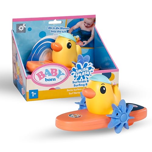 BABY born Splish Splash Surfende Berta - Badespielzeug mit Aufziehmechanismus - Funktioniert komplett ohne Batterien - Geeignet für Kinder ab 1 Jahr BABY born Splish Splash Surfende Berta - Badespielzeug mit Aufziehmechanismus - Funktioniert komplett ohne Batterien - Geeignet für Kinder ab 1 Jahr von BABY Born