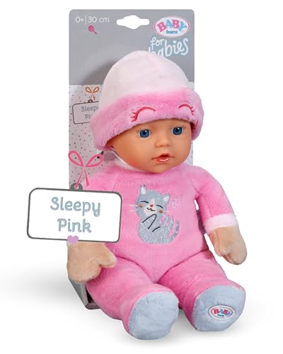BABY born for Babies Sleepy Pink - weiche 30 cm Puppe - Mit pinkem Körper & integrierter Rassel - Stoffpuppe inkl. festem Mützchen - Geeignet für Neugeborene BABY born for Babies Sleepy Pink - weiche 30 cm Puppe - Mit pinkem Körper & integrierter Rassel - Stoffpuppe inkl. festem Mützchen - Geeignet für Neugeborene von BABY Born