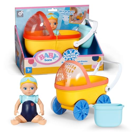 BABY born Splish Splash Bade-Spielzeug-Set mit Emma im Kinderwagen - Saugnäpfe zum Befestigen - Inkl. Zubehör - Funktioniert ohne Batterien - Geeignet für Kinder ab 1 Jahr BABY born Splish Splash Bade-Spielzeug-Set mit Emma im Kinderwagen - Saugnäpfe zum Befestigen - Inkl. Zubehör - Funktioniert ohne Batterien - Geeignet für Kinder ab 1 Jahr von BABY Born