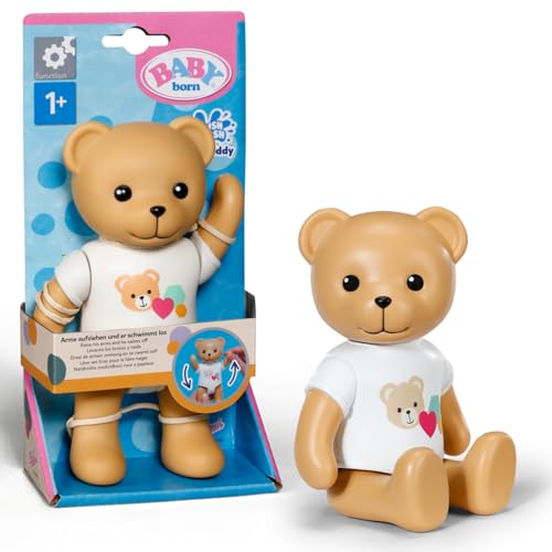 BABY born Splish Splash Bade-Spielzeug Teddy - Größe 15 cm - Mit mechanischer Schwimmfunktion - Funktioniert komplett ohne Batterien - Geeignet für Kinder ab 1 Jahr, Braun BABY born Splish Splash Bade-Spielzeug Teddy - Größe 15 cm - Mit mechanischer Schwimmfunktion - Funktioniert komplett ohne Batterien - Geeignet für Kinder ab 1 Jahr, Braun von BABY Born
