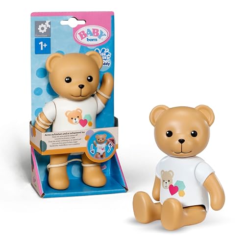 BABY born Splish Splash Bade-Spielzeug Teddy - Größe 15 cm - Mit mechanischer Schwimmfunktion - Funktioniert komplett ohne Batterien - Geeignet für Kinder ab 1 Jahr, Braun von BABY Born