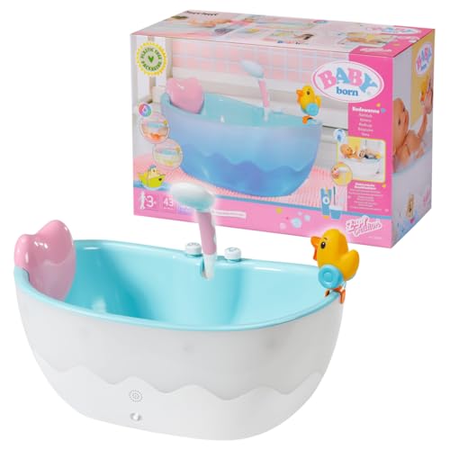 BABY born Badewanne für Puppen mit Farbwechsel, Dusch-und Soundfunktion, funktioniert auch mit echtem Wasser, 832691, Zapf Creation, ['Multi-colored'] von BABY Born