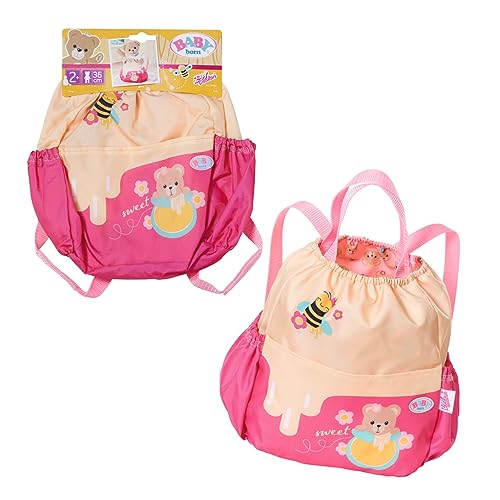 BABY born Bärenrucksack mit verstellbaren Gurten und Öffnung, für Kinder ab einem Jahr geeignet, 834831 Zapf Creation, Braun von BABY Born