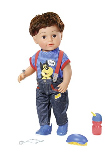 BABY born Brother mit 6 Funktionen inkl.Trinkflasche, Haarbürstchen und Freundschaftsbändchen, funktioniert ohne Batterie, 43 cm groß, 825365 Zapf Creation BABY born Brother mit 6 Funktionen inkl.Trinkflasche, Haarbürstchen und Freundschaftsbändchen, funktioniert ohne Batterie, 43 cm groß, 825365 Zapf Creation von BABY Born