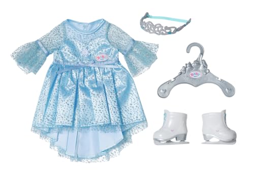 BABY born Eisprinzessinen-Kleid mit Schlittschuhen und Tiara für 43 cm Puppen, 836095 Zapf Creation von BABY Born