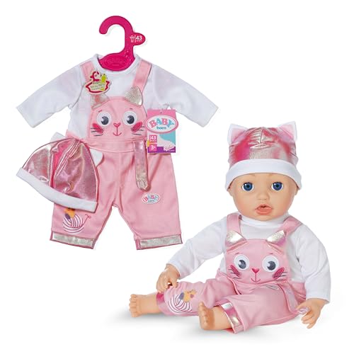 BABY born Kätzchen-Onesie, Strampelanzug mit Langen Ärmeln mit Latzhosen inkl. Mütze, 839430 Zapf Creation BABY born Kätzchen-Onesie, Strampelanzug mit Langen Ärmeln mit Latzhosen inkl. Mütze, 839430 Zapf Creation von BABY Born