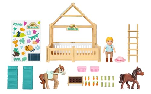 BABY born Minis Pferdestall-Spielset - Puppe Jo inkl. Pferdestall, 2 Pferden, Accessoires & Stickern - Hochwertiges Puppenzubehör - Geeignet für Kinder ab 3 Jahren BABY born Minis Pferdestall-Spielset - Puppe Jo inkl. Pferdestall, 2 Pferden, Accessoires & Stickern - Hochwertiges Puppenzubehör - Geeignet für Kinder ab 3 Jahren von BABY Born