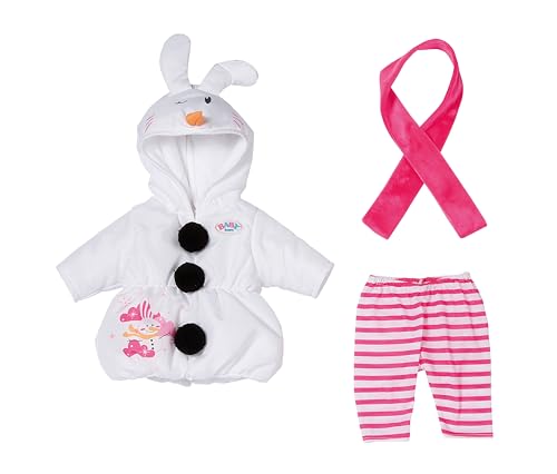 BABY born Schneemann-Kostüm bestehend aus Overall, Leggings und Schal für 43cm Puppen, 871690 Zapf Creation von BABY Born