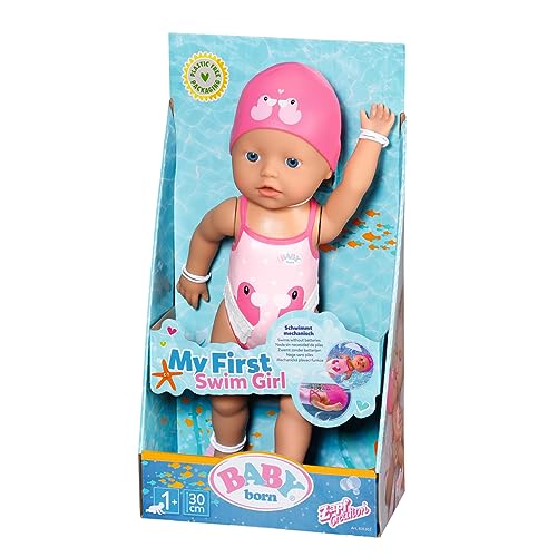 BABY born Schwimmende Lizzie 30cm, Aufzieh-Badepuppe, wasserfest, funktioniert ohne Batterien, 30 cm große Puppe, 835302 Zapf Creation BABY born Schwimmende Lizzie 30cm, Aufzieh-Badepuppe, wasserfest, funktioniert ohne Batterien, 30 cm große Puppe, 835302 Zapf Creation von BABY Born