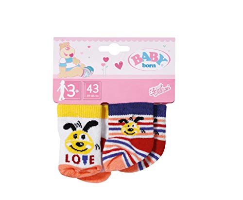 BABY born Socken 2 x 43cm, gelb / gestreift von BABY Born
