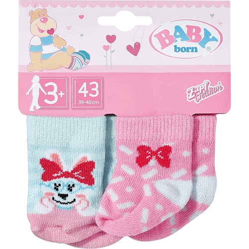 BABY born Socken 2 x 43cm, pink / hellblau von BABY Born