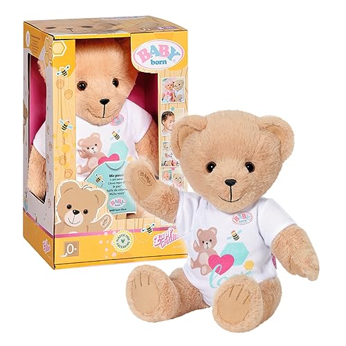 BABY born Teddy weiß, Teddy Kuscheltier mit blauem Strampler und beweglichen Armen und Beinen, 834435 Zapf Creation BABY born Teddy weiß, Teddy Kuscheltier mit blauem Strampler und beweglichen Armen und Beinen, 834435 Zapf Creation von BABY Born