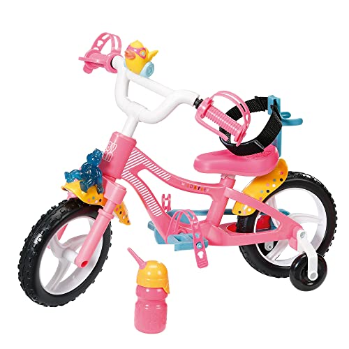 BABY born Zapf Creation 835210 Fahrrad-rosa Puppenfahrrad für 43cm große Puppen mit Stützrädern, Schlaufen und Sicherheitsgurt, Blinklicht, Hupe und Flasche BABY born Zapf Creation 835210 Fahrrad-rosa Puppenfahrrad für 43cm große Puppen mit Stützrädern, Schlaufen und Sicherheitsgurt, Blinklicht, Hupe und Flasche von BABY Born