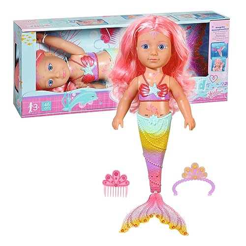 BABY born Zapf Creation 835357 Little Sister 46cm-Meerjungfrauen-Puppe Langen Haaren, schimmt durchs Wasser mit beweglicher Glitzer-Flosse, inkl. Diadem & Kamm BABY born Zapf Creation 835357 Little Sister 46cm-Meerjungfrauen-Puppe Langen Haaren, schimmt durchs Wasser mit beweglicher Glitzer-Flosse, inkl. Diadem & Kamm von BABY Born