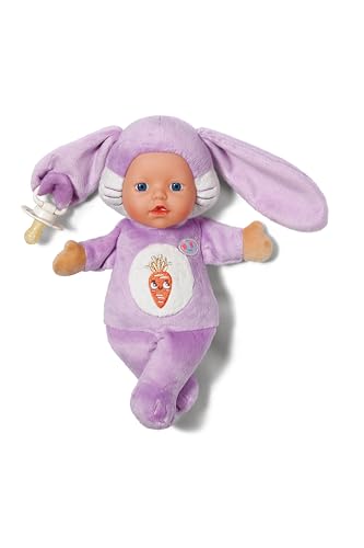 BABY born for Babies Hase weiche 26 cm Puppe mit Langen Ohren zum Schnuller befestigen, mit Fingertaschen, für Neugeborene von BABY Born