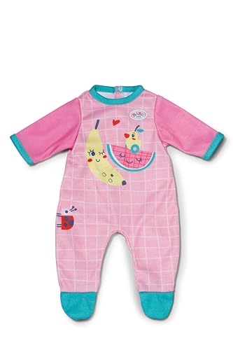 BABY born pinker Strampler mit blauen Details und niedlichem Print für 36cm Puppen, 839249 Zapf Creation von BABY Born