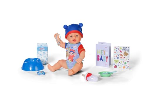 Baby Born Jonas 43cm, Babypuppe mit 10 Funktionen und Accessoires, für Kinder ab 3 Jahren, funktioniert ohne Batterie, 43cm große Puppe, 834848 Zapf Creation Baby Born Jonas 43cm, Babypuppe mit 10 Funktionen und Accessoires, für Kinder ab 3 Jahren, funktioniert ohne Batterie, 43cm große Puppe, 834848 Zapf Creation von BABY Born