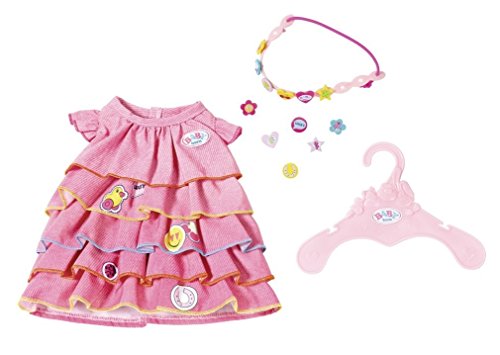 Zapf Creation 824481 BABY born Sommerkleid Set mit Pins Puppenkleidung 43 cm, bunt von BABY Born