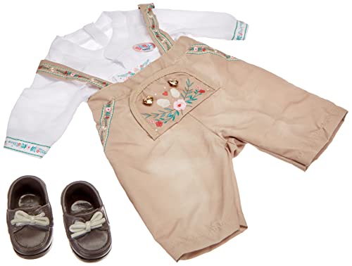 BABY born Trachten-Outfit aus Hose, Hemd und Schuhen für 43 cm Puppen, 828755 Zapf Creation von BABY Born