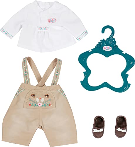 BABY born Trachten-Outfit aus Hose, Hemd und Schuhen für 43 cm Puppen, 828755 Zapf Creation von BABY Born