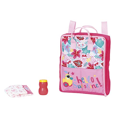 Zapf Creation 829233 BABY born Holiday Wickelrucksack Puppenzubehör 43 cm, pink/bunt von BABY Born