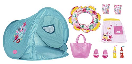 BABY born Urlaubs-Set mit Strandmuschel und Strandbekleidung für 43 cm Puppen, 829257 Zapf Creation von BABY Born