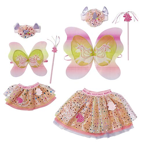 Zapf Creation 829325 BABY born Fantasy Great Value Set - Outfitset für Puppe und Kind mit Rock, Stirnband, Flügeln und Zauberstab von Zapf Creation