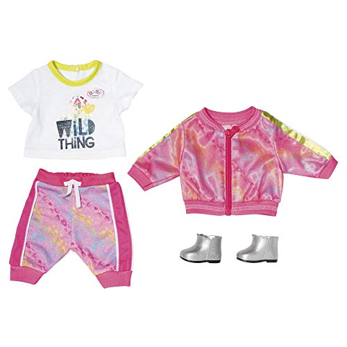 Zapf Creation BABY Born Puppenkleidung - Designerkleidung mit Modeaccessoires - Deluxe Trendy Pink Set von BABY Born