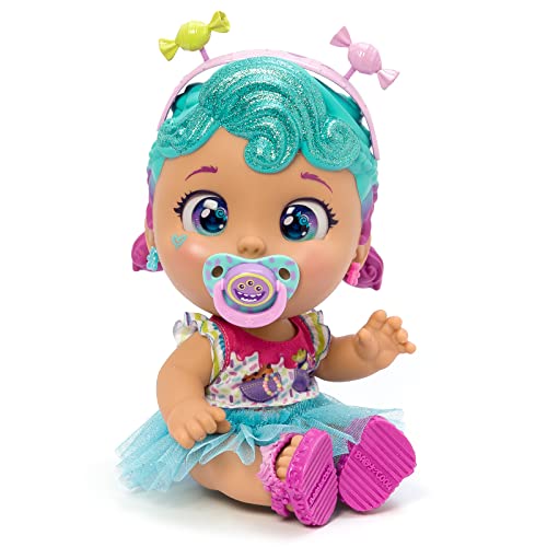 KOOKYLOOS Baby Cool Lula Lollipop Puppe mit Kleidung, Schuhen und exklusiven Accessoires, süß, Pastellfarben, inklusive 2 T-Shirts, 1 Tutu, 1 Schnuller, 1 Halskette und Ohrringe von Baby Cool