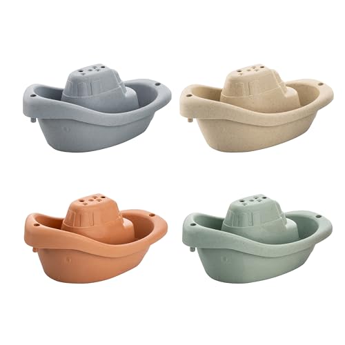 babynova Badeboote – Pädagogisches Baby- und Kleinkindspielzeug – Ab 3 Monaten – 4-teiliges Set – Entwicklung von Motorik und Koordination – Geeignet für Badewanne und Sandkasten – BPA-frei babynova Badeboote – Pädagogisches Baby- und Kleinkindspielzeug – Ab 3 Monaten – 4-teiliges Set – Entwicklung von Motorik und Koordination – Geeignet für Badewanne und Sandkasten – BPA-frei von BABY-NOVA