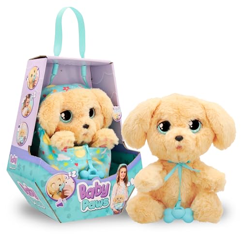 BABY PAWS Labrador, Interaktiver Plüschwelpe mit Reaktion und Lauten, öffnet und schließt Seine Augen, im Tragebeutel ist er Immer dabei, Geschenk und Spielzeug Jungen und Mädchen ab 3 Jahren BABY PAWS Labrador, Interaktiver Plüschwelpe mit Reaktion und Lauten, öffnet und schließt Seine Augen, im Tragebeutel ist er Immer dabei, Geschenk und Spielzeug Jungen und Mädchen ab 3 Jahren von BABY PAWS
