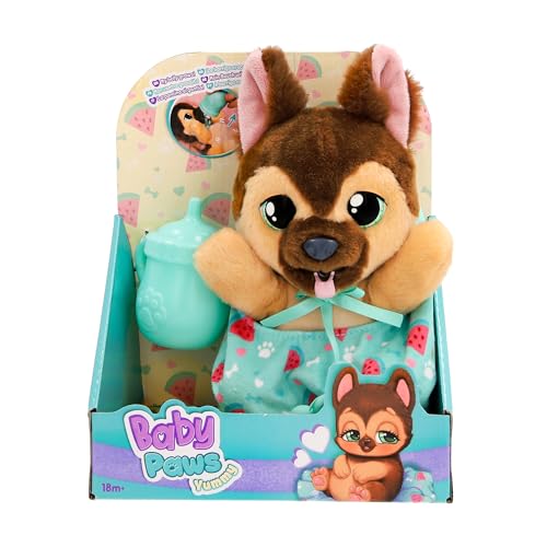 BABY PAWS Yummy German Shepherd, Interaktiver Plüschwelpe zum Herumtragen,dessen Bauch beim Füttern wächst und mit Schnuller im Mund Wieder klein Wird,Geschenk und Spielzeug für Kinder ab 18 Monaten BABY PAWS Yummy German Shepherd, Interaktiver Plüschwelpe zum Herumtragen,dessen Bauch beim Füttern wächst und mit Schnuller im Mund Wieder klein Wird,Geschenk und Spielzeug für Kinder ab 18 Monaten von BABY PAWS