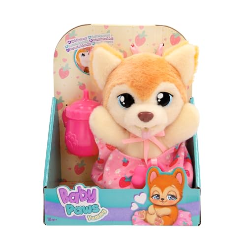 BABY PAWS Yummy Shiba Inu, Interaktiver Plüschwelpe zum Herumtragen, dessen Bauch beim Füttern wächst und mit Schnuller im Mund Wieder klein Wird - Geschenk und Spielzeug für Kinder ab 18 Monaten BABY PAWS Yummy Shiba Inu, Interaktiver Plüschwelpe zum Herumtragen, dessen Bauch beim Füttern wächst und mit Schnuller im Mund Wieder klein Wird - Geschenk und Spielzeug für Kinder ab 18 Monaten von BABY PAWS