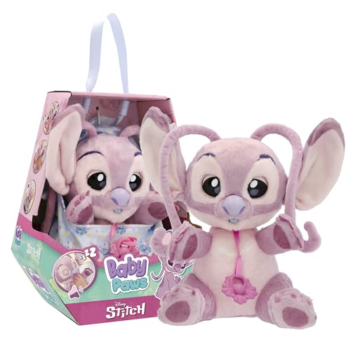 Baby Paws Disney Angel INTERAKTIVES PLÜSCHTIER Süßes interaktives Plüschtier, das Laute von Sich gibt, die Augen öffnet und schließt und einen Tragebeutel enthält. Kinder ab 3 Jahren Baby Paws Disney Angel INTERAKTIVES PLÜSCHTIER Süßes interaktives Plüschtier, das Laute von Sich gibt, die Augen öffnet und schließt und einen Tragebeutel enthält. Kinder ab 3 Jahren von BABY PAWS