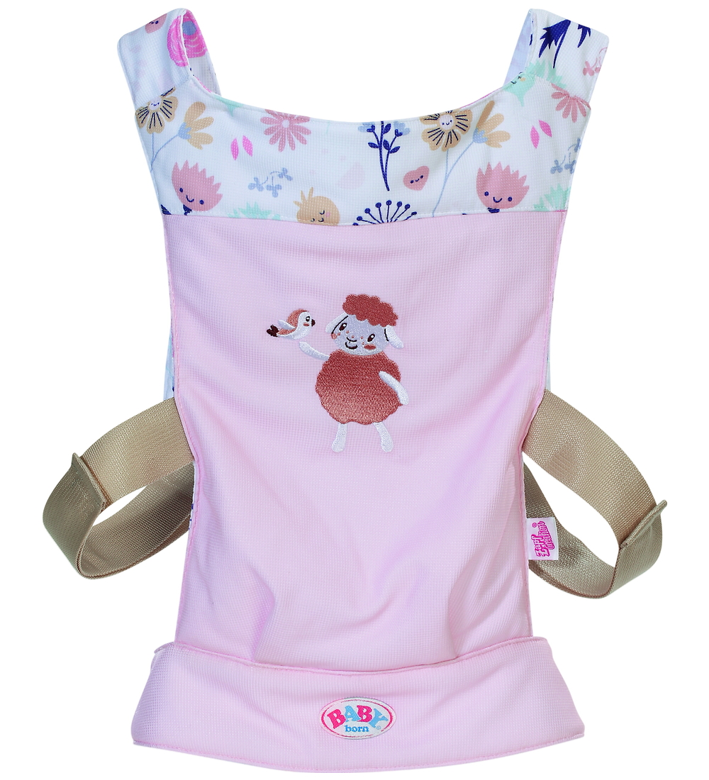 Baby Born Puppenzubehör - Puppentrage m. Blumen - BABY born - One Size - Puppenzubehör von BABY born