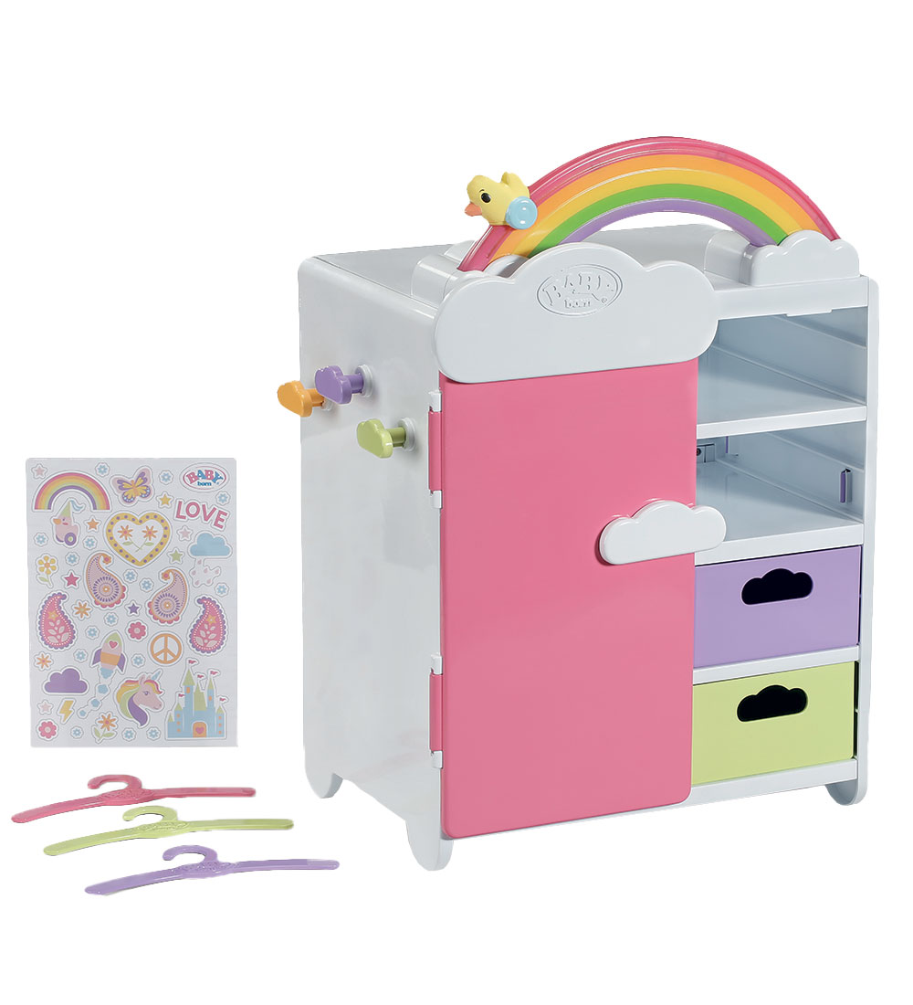 Baby Born Puppenzubehör - Regenbogengarderobe - BABY born - One Size - Puppenzubehör von BABY born