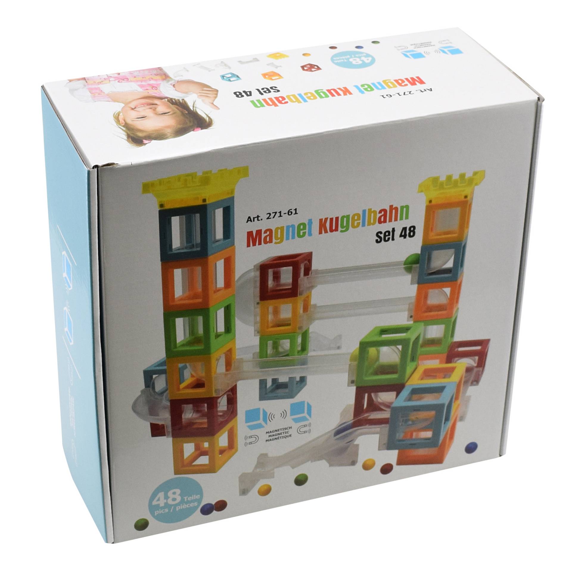 Magnet Kugelbahn - Set 48 Magnet Kugelbahn - Set 48 von BABYLON