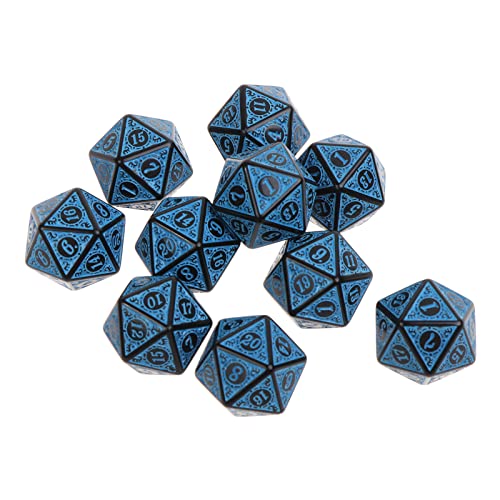 10pcs 20 Seitig D20 Spielen RPG Party Acrylspiel von BABYVIVA