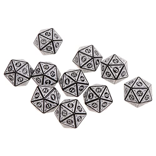 10pcs 20 Seitig D20 Spielen RPG Party Acrylspiel von BABYVIVA
