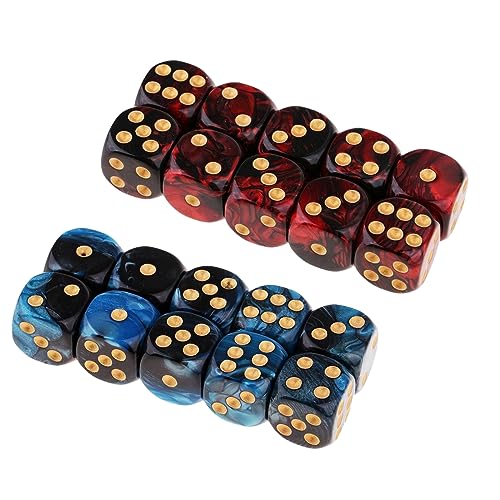 20 PCs Acrylic 6 Sided Round Corner Dices Double Farb Rollenspiele Dices Für Tischspiel Klassenzimmer Unterricht Einfach Zu Bedienen 20 PCs Acrylic 6 Sided Round Corner Dices Double Farb Rollenspiele Dices Für Tischspiel Klassenzimmer Unterricht Einfach Zu Bedienen von BABYVIVA